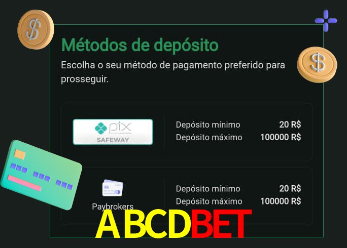 O cassino ABCDBET oferece uma grande variedade de métodos de pagamento